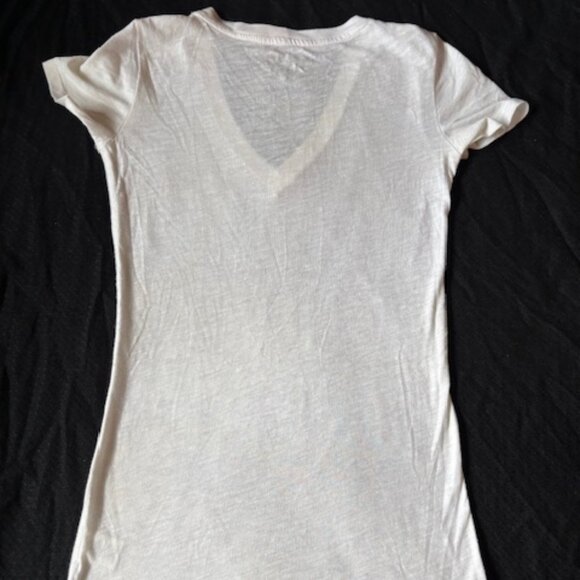 2/ $30 Aero Live Love Dream Sparkly Letters White Sleep Shirt Ladies Size S - Picture 3 of 9